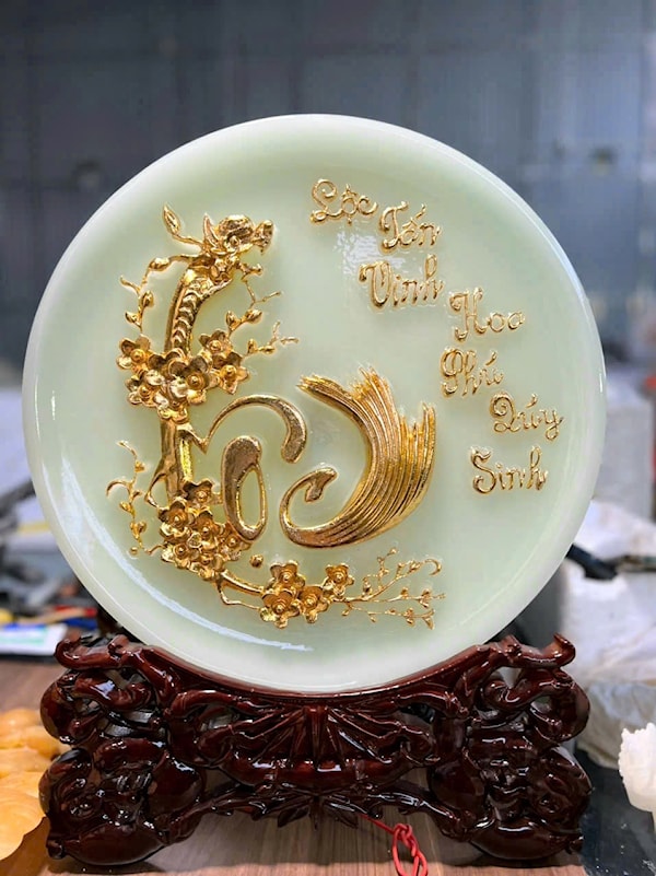 Đĩa Phúc Lộc Thọ nhẫn 